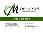 Orien Med Catalogue