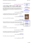 converting AIS to mic audio jack