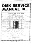 disk service manual iii