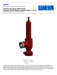 Full Flow Emergency Relief Valves Standard Service