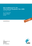 ServiceManual for the International Suppliers Fair (IZB)