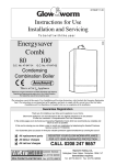 Energysaver Combi 80-100 Installation & Service Manual Boilers