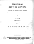 TECHNICAL SERVICE MANUAL c. c. w.