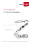 Keysight Technologies | Impedanz Zubehör Auswahlhilfe