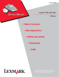 Lexmark X543, X544 and X546 7525-xxx Service Manual