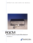 RQCM OPERATION AND SERVICE MANUAL