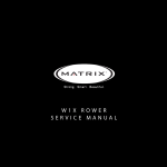 W1X ROWER SERVICE MANUAl