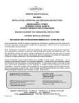 OWNERS SERVICE MANUAL NO. 08220 INSTALLATION