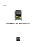 Service Manual for Traveling Inverter