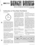 Calibration of Time Base Oscillators