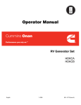 Operator Manual - Electric Generators Direct