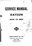 Service Manual Datsun Model 410 Series