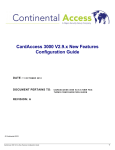 CardAccess 3000 V2.9.x New Features Configuration Guide