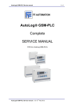 AutoLog® GSM-PLC Complete SERVICE MANUAL