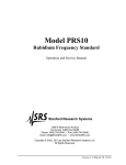 Model PRS10 - Stanford Research Systems
