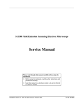 S-5200 Field Emission Scanning Electron Microscope Service Manual