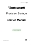 Vitalograph Cpmpact Precision Syringe Service Manual