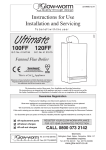 Glow worm Ultimate 100FF free boiler manual