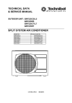 technical data & service manual split system air - Termo