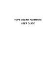 TOPS ONLINE PAYMENTS USER GUIDE