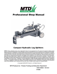 Professional Shop Manual - MTD: Support Center