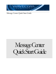 Message CenterQuick Start Guide