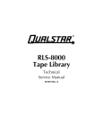 RLS-8000 Tape Library Technical Service Manual