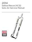 Sektor/Recon/XC32 Solo Air Service Manual