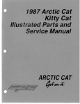 1987 Arctic Cat" Kitty Cat,m Illustrated Parts and Service Manual