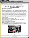 diagnostic trouble codes: transfer case motor