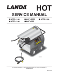 SERVICE MANUAL - Industrial Cleaning Equipment