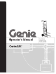 Genie Lift Operator`s Manual