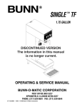 Operating, Service, SINGLE TF 1.75 Gallon Operating