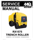 RX1575 Service Manual - Multiquip Service & Support Center