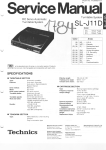 SL-J11D Turntable System Service Manual