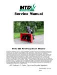 Service Manual - MTD: Support Center