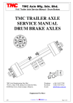 TMC TRAILER AXLE SERVICE MANUAL DRUM BRAKE AXLES