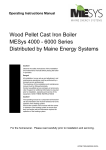 Wood Pellet Cast Iron Boiler MESys 4000