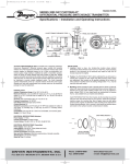 Specifications – Installation and Operating Instructions DWYER