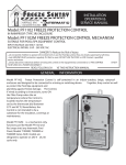 Model: PF1102 FREEZE PROTECTION CONTROL