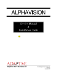 AlphaVision Full Matrix and Character Matrix Service Manual