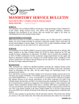 Piper Cheiftan Manditory Service Bulletin