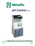 Metafix pH Control Operation & Service Manual