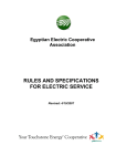 rules and specifications for electric service