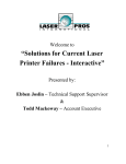 Solutions for Current Laser Printer Failures - Interactive
