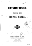 Service Manual Datsun Truck Model 320