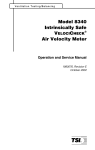 Model 8340 Intrinsically Safe VELOCICHECK® Air Velocity
