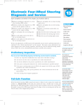 Electronic Four-Wheel Steering Diagnosis and Service