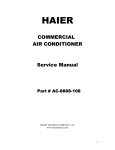 COMMERCIAL AIR CONDITIONER Service Manual
