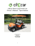 Sport Golf Cart Manual - citEcar Electric Vehicles